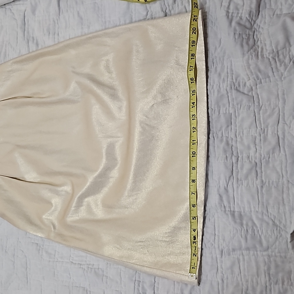 Escada Luxury Champagne Cream  Sheath dress with pockets! Silk/cotton blend - Picture 12 of 13